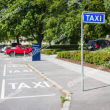 Taxa holdeplads ved vej