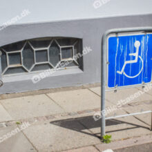 Parkering til handicappede.