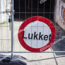 Skilt til lukket område